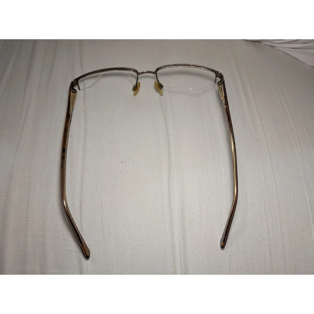 Burberry Eyeglasses B 1006 1012 Frames Only Half Rim Brown Women 52-18-140